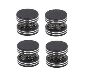 Generic Lot de 4 Pieds D'isolation à Ressort pour Haut-Parleur pour Une qualité Sonore Améliorée et Une Réduction des Vibrations, Idéal pour Les Haut-parleurs et Les Platines Vinyles en Alliage
