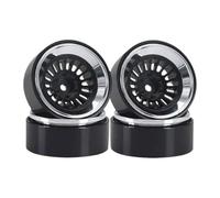 Generic Lot de 4 Roues en Aluminium pour Modélisme RC, argent
