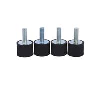Generic Lot de 4 Supports Amortisseurs en Caoutchouc, Silentblocs Anti Vibrations M8 et M6 pour Compresseur d'Air Voiture Pompe Bateau Moteur de Garage (VD20*15 M6*18)