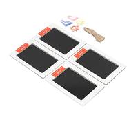 Generic Lot de 4 Tampons Encreurs pour Empreintes de bébé, sans Produits Toxiques, Séchage Rapide, Kit D'empreintes de Mains et de Pieds pour bébé, Sûr et Propre, Garde la Mémoire, Huile D' Noire