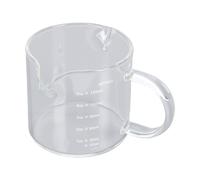 Generic Lot de 4 Tasses à Mesurer en Verre à Double Bec avec Double Balance pour un Versement Parfait dans les Bars à café (bec verseur 150 ml avec échelle ml)