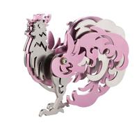 generic Lot de 45 puzzles 3D en métal avec coq du zodiaque fait à la main, modèle en métal, puzzle mécanique 3D pour adultes à construire