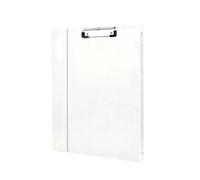 Generic Lot de 5 classeurs A4 à 4 anneaux, couverture transparente en polypropylène avec élastique, carnet rechargeable mat, peut contenir 150 pages pour le bureau, la maison