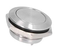 Generic Lot de 5 Interrupteurs à Bouton étanches en Acier Inoxydable à Dessus Plat pour Systèmes de Contrôle électrique, 0-220 V, Accessoires D'alimentation à Borne à Vis pour Voitures, Camions,