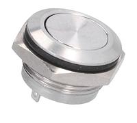 Generic Lot de 5 Interrupteurs à Bouton étanches en Acier Inoxydable à Dessus Plat pour Systèmes de Contrôle électrique, 0-220 V, Accessoires D'alimentation à Borne à Vis pour Voitures, Camions,