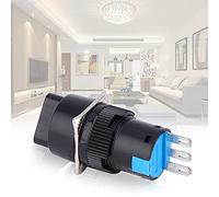 Generic Lot de 5 Interrupteurs Rotatifs, Bouton de Sélection Durable avec Trou de Montage de 16 Mm pour L'électronique et les Appareils, AC 250 V 3 A (AB6-11X2)