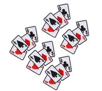 Generic Lot de 5 Patchs de Vêtements Poker Ace à Repasser sur Carte à Jouer, Polyvalents pour la Réparation et la Décoration de Vêtements pour Sacs, T-shirts et Plus Encore