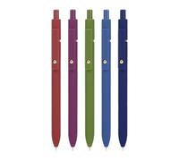 Generic Lot de 5 stylos à encre gel rétractables à séchage rapide pour journal intime et écriture de journal