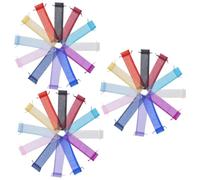 Generic Lot de 50 Sachets à Cordon en Organza Transparent, Paquet Présents en Tulle Léger, Pochettes Pliables pour Bijoux et Emballage Fête, 9 X 12 Cm, Emballage Présent Style Aléatoire