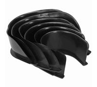 Generic Lot de 6 Doublures de Poche pour Table de Billard en Caoutchouc Noir Durable pour Tables de Billard Domestiques et Commerciales