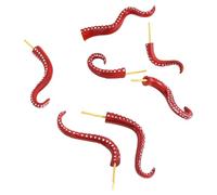 Generic Lot de 7 Tentacules de Monstre Marin pour Jardin, Pot de Fleurs, Pelouse, Allée, Rouge