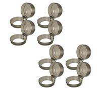 Generic Lot de 8 Protège-boutons de Cuisinière à Gaz Transparents en Plastique, Verrous de Sécurité Garçon et Filles Universels, Protections Anti-activation Accidentelle Cuisine Sécurisée