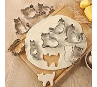 Generic Lot de 9 emporte-pièces en forme de chaton et chat - Adorables emporte-pièces sur le thème des chats