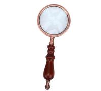Generic Loupe Rétro 10X, Loupe à Main Antique pour Une Visualisation Détaillée et Une Décoration en Bois Massif 8,9 Pouces
