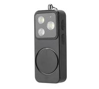 Generic Lumière D'alarme de sécurité pour Femme, Sirène Sonore Forte avec 4 Modes de Lampe LED, Porte-clés Portable Rechargeable par USB pour Voyage, Course à Pied, Camping (Black)