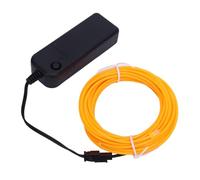 Generic Lumières DE Fil, Néon Flexible LED LED LUMELLES DE TIRE avec 4 Modes 360 ° Cuttable Orange Light Néon 16,4 Pieds 5m Fil El Flexible pour Conception DE Bricolage Divers Décoration DE Fête DE