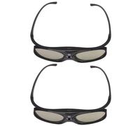 Generic Lunettes 3D à Obturateur Actif avec Taux de Rafraîchissement de 144 Hz, Technologie DLP Link Ultra Rapide, Port Confortable, 2 Pièces pour Double Usage