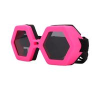 Generic Lunettes de Soleil pour Chiens de Petite Race, Lunettes Coupe-Vent élégantes pour Animaux de Compagnie pour Les Activités de Plein Air, Sangle Réglable, Matériau TPU et PC, Ajustement (Pink)