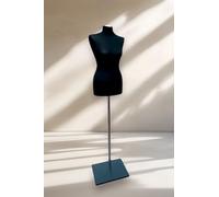 Generic LUSORIA G98T868 Mannequin de couture - Buste de couture féminin - Noir - Pied noir - Taille M 38/40
