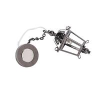 Generic Lustre Noir à LED pour Maison de Poupée à Piles, Lampe LED pour Décoration de Maison de Poupée à L'échelle 1:12, Lanterne Victorienne Suspendue émettant Une Lumière Chaude, Matériau