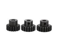 Generic M1 RC Moteur Pignon Engrenages Ensemble en Métal Durable pour 1/8 RC Voitures 5mm Arbre Noir 3 Pack (20T-22T)