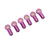 Generic M3 Rotule d'extrémité de Biellette de Direction, Joint en Alliage D'aluminium Léger pour Voiture 1/10 RC - 6 Pièces (Purple)