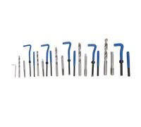 Generic M5 M6 M8 M8 M10 M12 Kit de Réparation de Filetage en Hélicoïde Métrique, 110 Inserts, 10 Outils, 5 Robinets, 5 Bits de Forage, clé pour les Réparations Automobiles, 304 Inserts