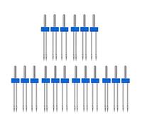 Generic Machine à Coudre Domestique 18 Pièces en Acier Inoxydable, Ensemble D'aiguilles Doubles dans une Boîte en Plastique, Kit D'aiguilles Doubles à Opération Simple avec Tailles 2 Mm, 3 Mm et 4,