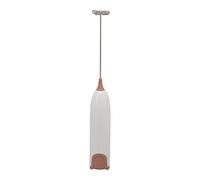 Generic Machine à Mousse de Lait électrique Professionnelle, Mousseur Portatif Facile à Utiliser pour le café et le Chocolat Chaud, Conception Durable (Café Blanc)