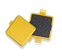 Generic Machine à Sandwichs Toastie pour -ondes, Conception Compacte Antiadhésive pour Petit Déjeuner Rapide, Collations au Fromage grillé, Silicone 170x145x35mm (YELLOW)