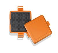 Generic Machine à Sandwichs Toastie pour -ondes, Conception Compacte Antiadhésive pour Petit Déjeuner Rapide, Collations au Fromage grillé, Silicone 170x145x35mm (ORANGE)