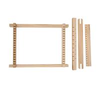 Generic Machine à Tisser en Bois Bricolage, Métier à Tisser Traditionnel fabriqué à la Main pour Enfants, Jouet éducatif pour les Niveaux de Compétence, Bois Massif Durable, 22,1x16x2,8 Cm