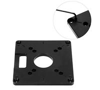 Generic Machine de Découpage du Bois, Plaque de Base en Alliage D'aluminium avec Vis de Nivellement pour Modèles D'insertion de Routeur 4,7 Pouces