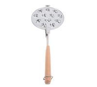 Generic Machine en Forme de Biscuit aux Noix, Poêle Antiadhésive de Grande capacité pour les Fêtes de Cuisson, Alliage D'aluminium 12 Trous (SILVER)