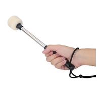 Generic Maillet de Grosse Caisse en Feutre de Laine Durable avec Bâton en Acier Inoxydable pour les Performances de Marche et de Groupe, Non Jaunissant, 12,6 Pouces, 1 Pièce