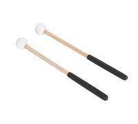 Generic Maillet de Tambour à Langue, Bâton de Percussion Sensationnel en Caoutchouc et en érable pour les Performances sur Scène (WHITE)