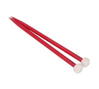 Generic Maillet de Tambour à Percussion Souple Antidérapant, pour Grosse Caisse, Timbales, Caisse Claire, Kit de 2 Pièces pour Jouer du Bois D'érable (rouge)