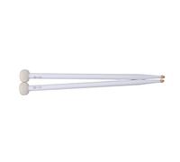 Generic Maillet de Tambour à Percussion Souple Antidérapant, pour Grosse Caisse, Timbales, Caisse Claire, Kit de 2 Pièces pour Jouer du Bois D'érable (WHITE)