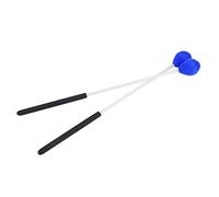 Generic Maillets à Percussion Basse, Tête de Fil, Poignée en Fibre de Verre Durable, Son Doux pour Débutants, Paire Bleu 36cm