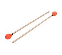 Generic Maillets Marimba Durables avec Poignée en érable Confortable, Jeu Doux, Adaptés à les Niveaux, 2 Pièces (ORANGE)
