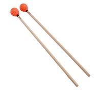 Generic Maillets Marimba Durables, Tête en Fil Moyennement Dur avec Manche en érable, Adaptés aux Amateurs de Percussions, 2 Pièces pour une Utilisation Durable (ORANGE)