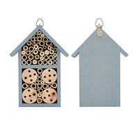 Generic Maison à Insectes en Bois, Abri D'hôtel Attrayant pour Abeilles, pour L'observation des Insectes dans Le Jardin, pour Papillons, Abeilles, Bois/Bambou, 9,2x4,7x3,0 Pouces