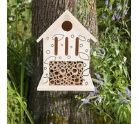 Generic Maison d'abeille en bois, attire les abeilles pollinisatrices plus douces dans votre jardin, augmente la production du jardin 20 fois plus que les abeilles, augmente la biodiversité, tubes