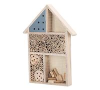 Generic Maison D'abeilles à Insectes en Bois, Abri Décoratif Contre Les Insectes pour Le Jardin, Support de Nidification dans Les Cavités, Bois de Platane, 13,8x10,0x1,4 Pouces, 1 unité
