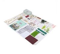 Generic Maison de Poupée Miniature à Monter Soi-même pour Une Charmante Décoration d'intérieur et des Activités avec Trois Thèmes et Un Carnet de Notes (Notes pastorales)