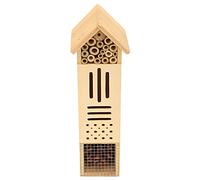 Generic Maison en Bois, Abri d'hôtel pour Abeilles, Abri de Jardin Extérieur avec Bûches, Matériaux de Pomme de Pin, Idéal pour Les Papillons, Les Abeilles, Balcon, Terrasse, Cour