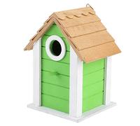Generic Maison pour Perroquets en Matériau de Noix de Bougie Naturelle, Beaux Nids d'oiseaux, Boîte de Cage de Repos, Maison d'oiseaux en Bois Résistante à l'humidité, Adaptée au Balcon du Jardin