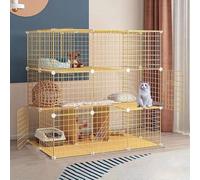 Generic Mall Cage en métal pour petit animal domestique pliable pour petit animal domestique pour grand animal domestique d'intérieur (taille : 70 x 70 x 107 cm) sagesse (75 x 111 x 109 cm)