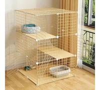 Generic Mall Cage en métal pour petit animal domestique pliable pour petit animal domestique pour grand animal domestique d'intérieur (taille : 70 x 70 x 107 cm) sagesse (70 x 70 x 107 cm)