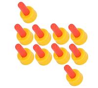 Generic Mamelon D'alimentation en Silicone pour Chèvre, Outil Portable pour Boisson au Lait D'agneau, pour Petits Animaux Orphelins, Rouge Léger, 10 Pièces